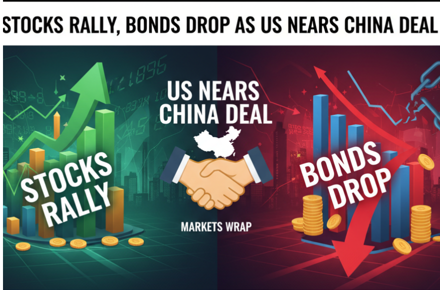 Stocks Rally, Bonds Drop as US Nears China Deal: Markets Wrap